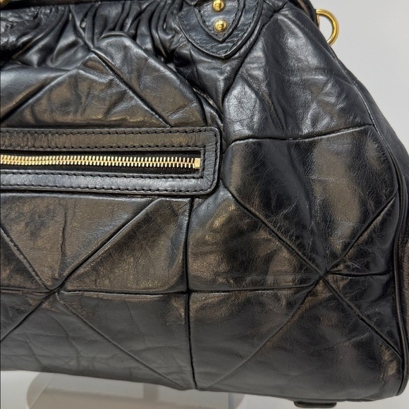 Marc Jacobs Stam Patchwork Quilted Black leather satchel spring 2007 collection - Picture 14 of 17